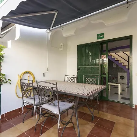 بيت للعطل Maspalomas Bungalow Terraza Y Piscina 1269 ماسبالوماس